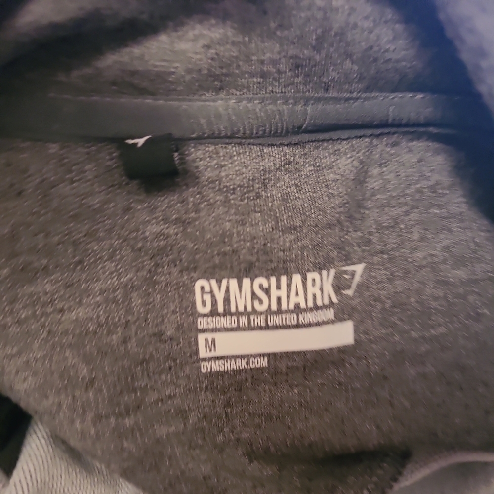 Gymshark Vital Seamless Half Zip Back Pocket Jacket Gray And Pink‎ Sz Medium. - Picture 7 of 8